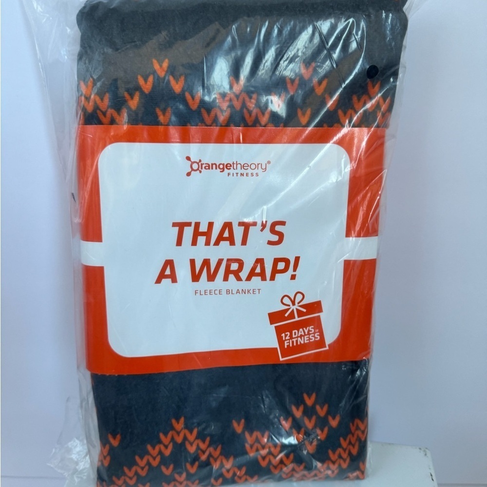 Orangetheory Black and Orange Fleece Blanket - Picture 2 of 3